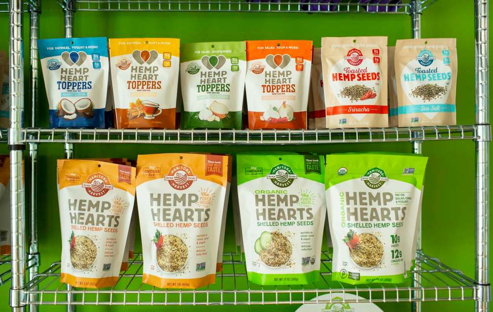 Shelled hemp seeds are branded as Hemp Hearts.