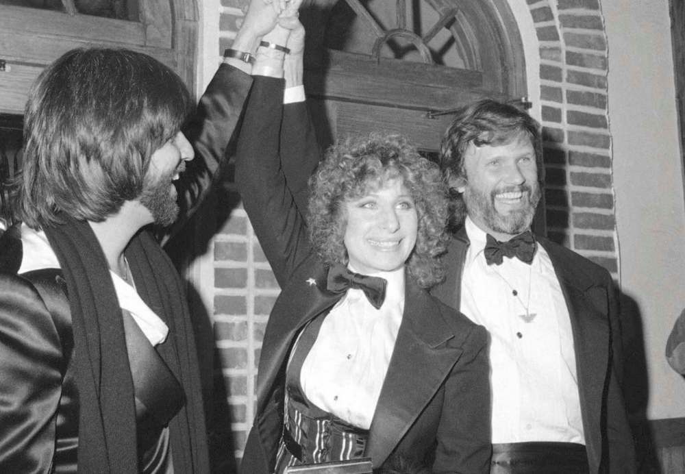 Producer Jon Peters (left), Barbra Streisand and Kris Kristofferson brought the 1976 version of A Star Is Born to life. (Suzanne Vlamis / Associated Press files)