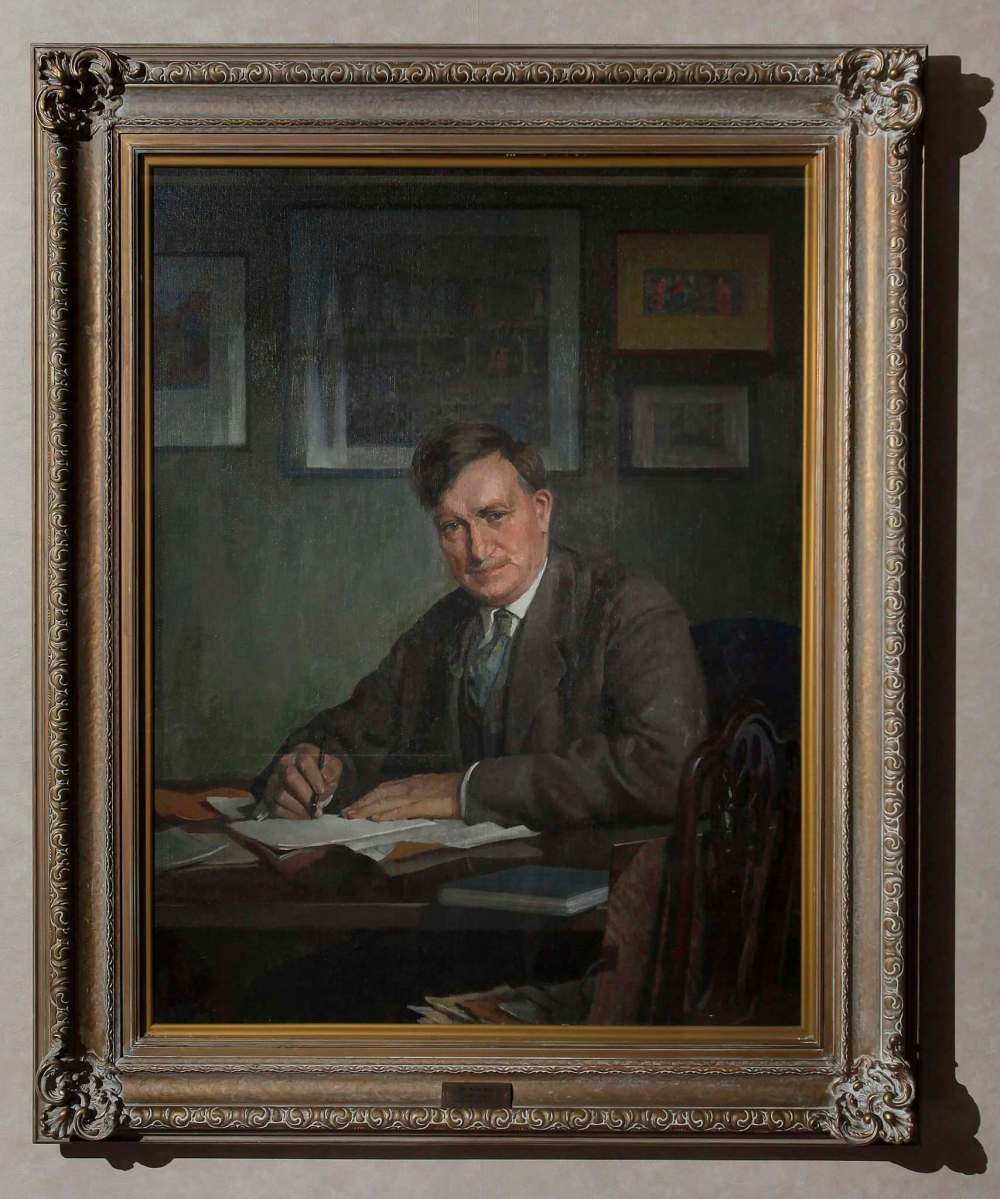 Winnipeg Free Press files<
John W. Dafoe was Free Press editor from 1901 to 1944. His portrait hangs in the newspaper’s lobby.