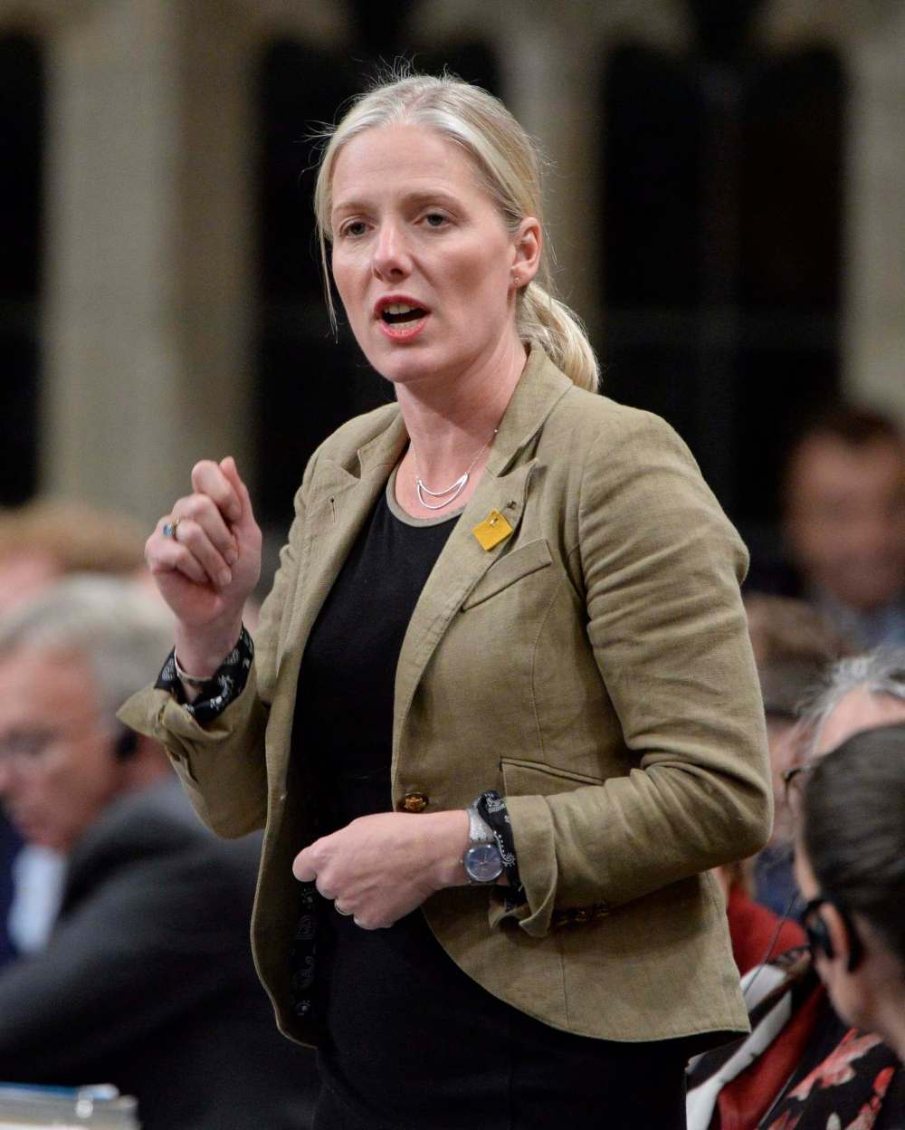 Adrian Wyld / THE CANADIAN PRESS FILES
Environment Minister Catherine McKenna is pondering a review of Manitoba’s share of the Low Carbon Economy Fund.