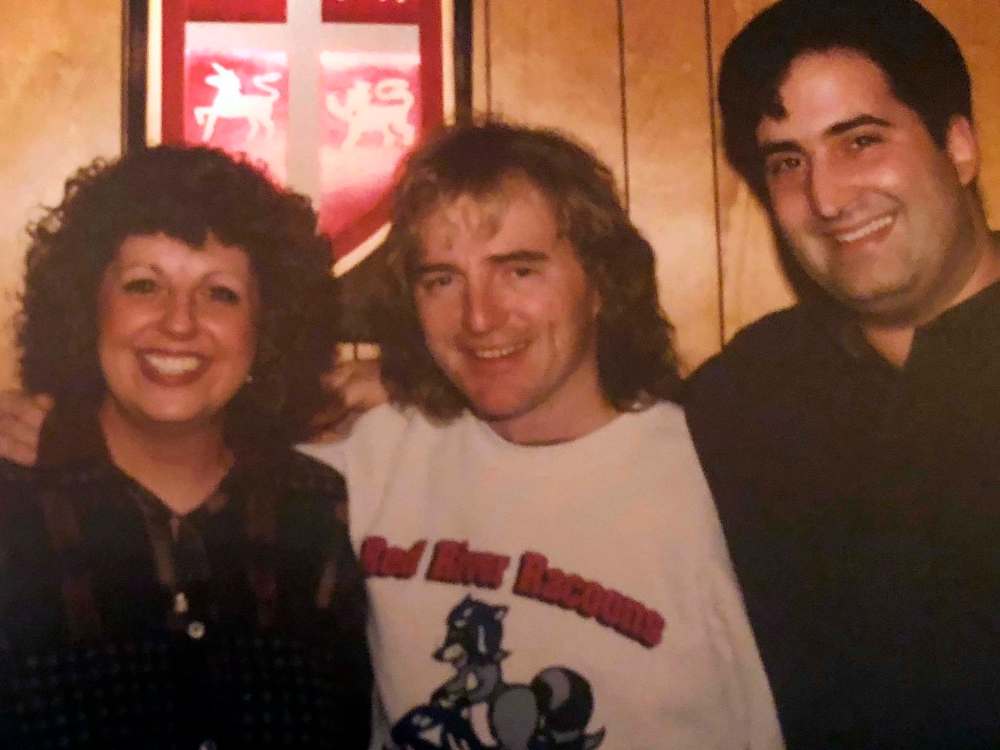 Aiello with former 92 CITI-FM mic-mates Kathy Kennedy, Tom McGouran. (Supplied photo)