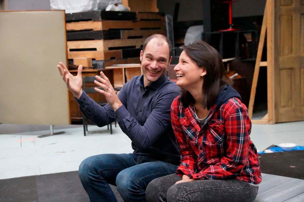 PTE artistic director Thomas Morgan Jones (left) and Darla Contois. (Haanita Seval photo)