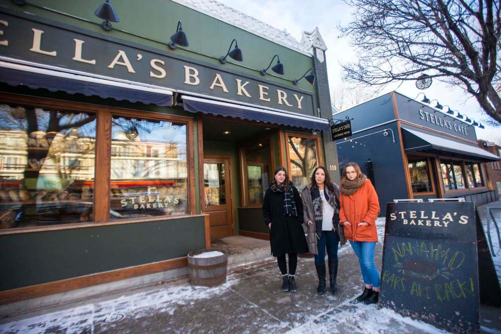 Christina Hajjar (from left), Amanda Murdock and Kelsey Wade are part of the #notmystellas movement that exposed the culture of harassment at the popular Winnipeg restaurant. (Mikaela MacKenzie / Winnipeg Free Press files)