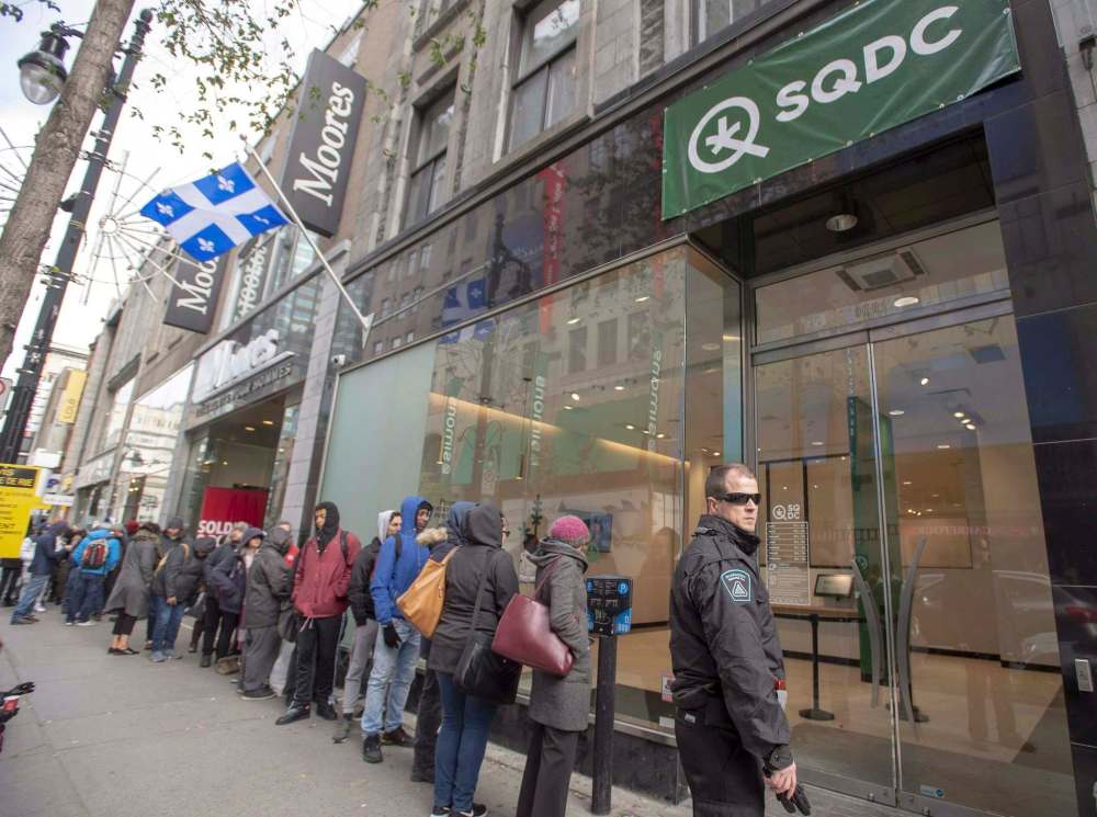 The new legislation would ban Société québécoise du cannabis stores from opening within 250 metres of university campuses. (Ryan Remiorz / The Canadian Press files)