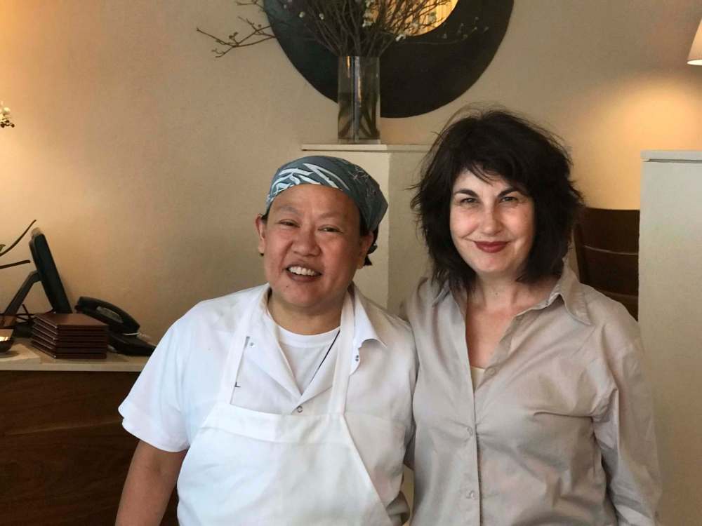 Chef Anita Lo with director Maya Gallus (Red Queen Productions)