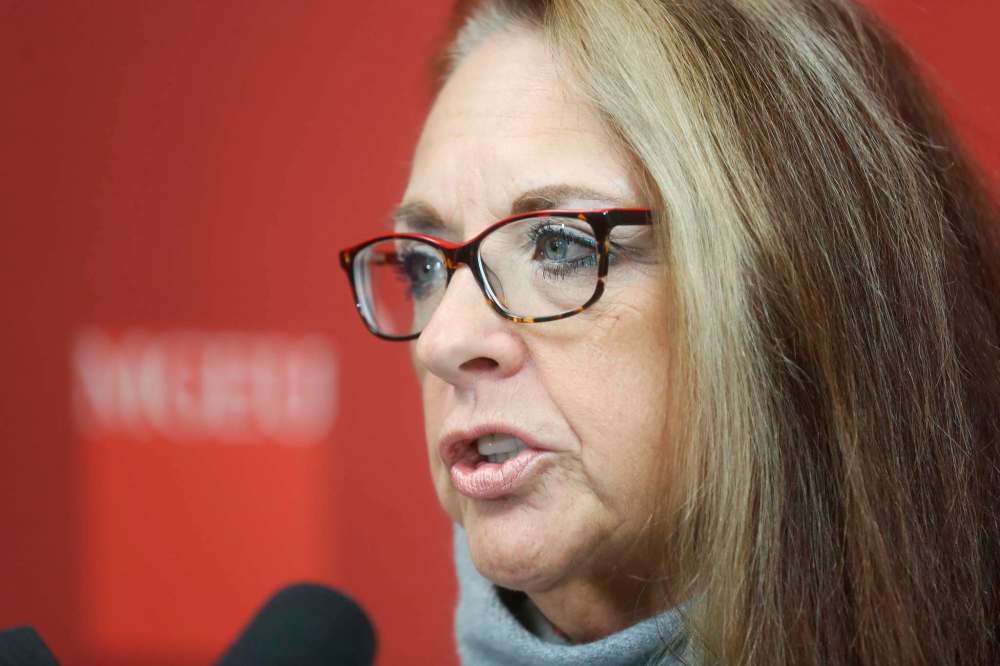 TREVOR HAGAN/ WINNIPEG FREE PRESS FILES
Manitoba Government and General Employees Union president Michelle Gawronsky is worried consolidation of bargaining units will force aides and health care workers to move around at the government's whim.