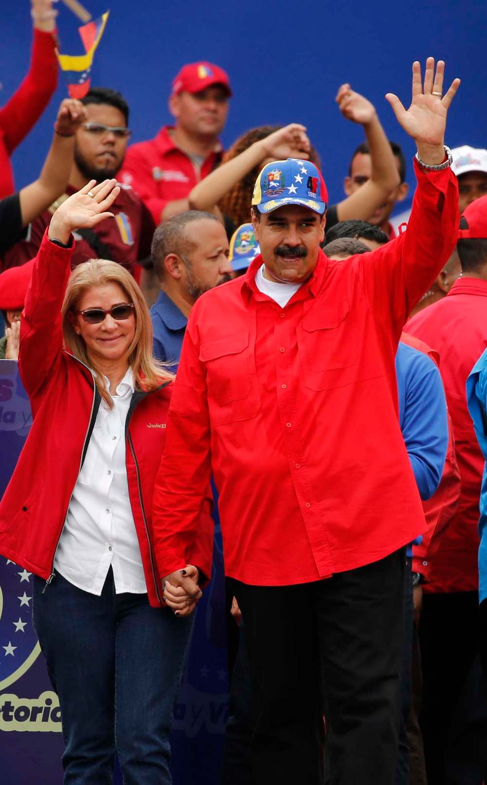 Ariana Cubillos / The Associated Press
Venezuelan President Nicolás Maduro and first lady Cilia Flores.