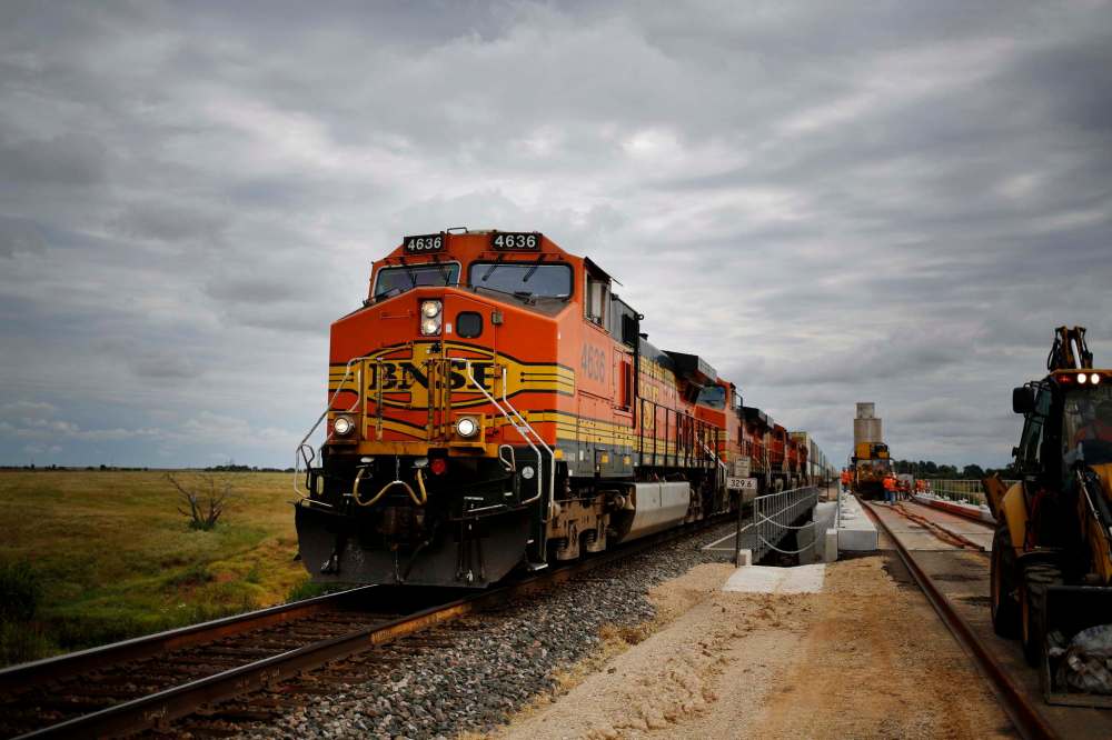 BNSF operates more than 300 kilometres of track in Manitoba and British Columbia, including a line that runs through River Heights. (Luke Sharrett / Bloomberg)