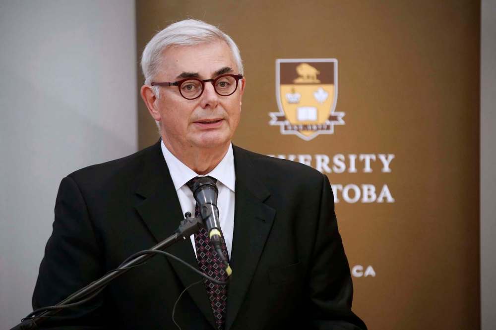 JOHN WOODS / WINNIPEG FREE PRESS FILES
Dr. David Barnard will be leaving his post as president and vice-chancellor of the University of Manitoba on June 30, 2020.