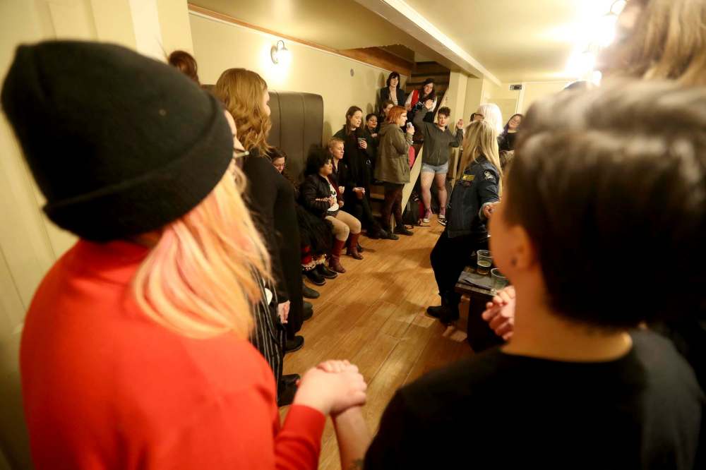 Backstage prior to the performances. (Trevor Hagan / Winnipeg Free Press)
