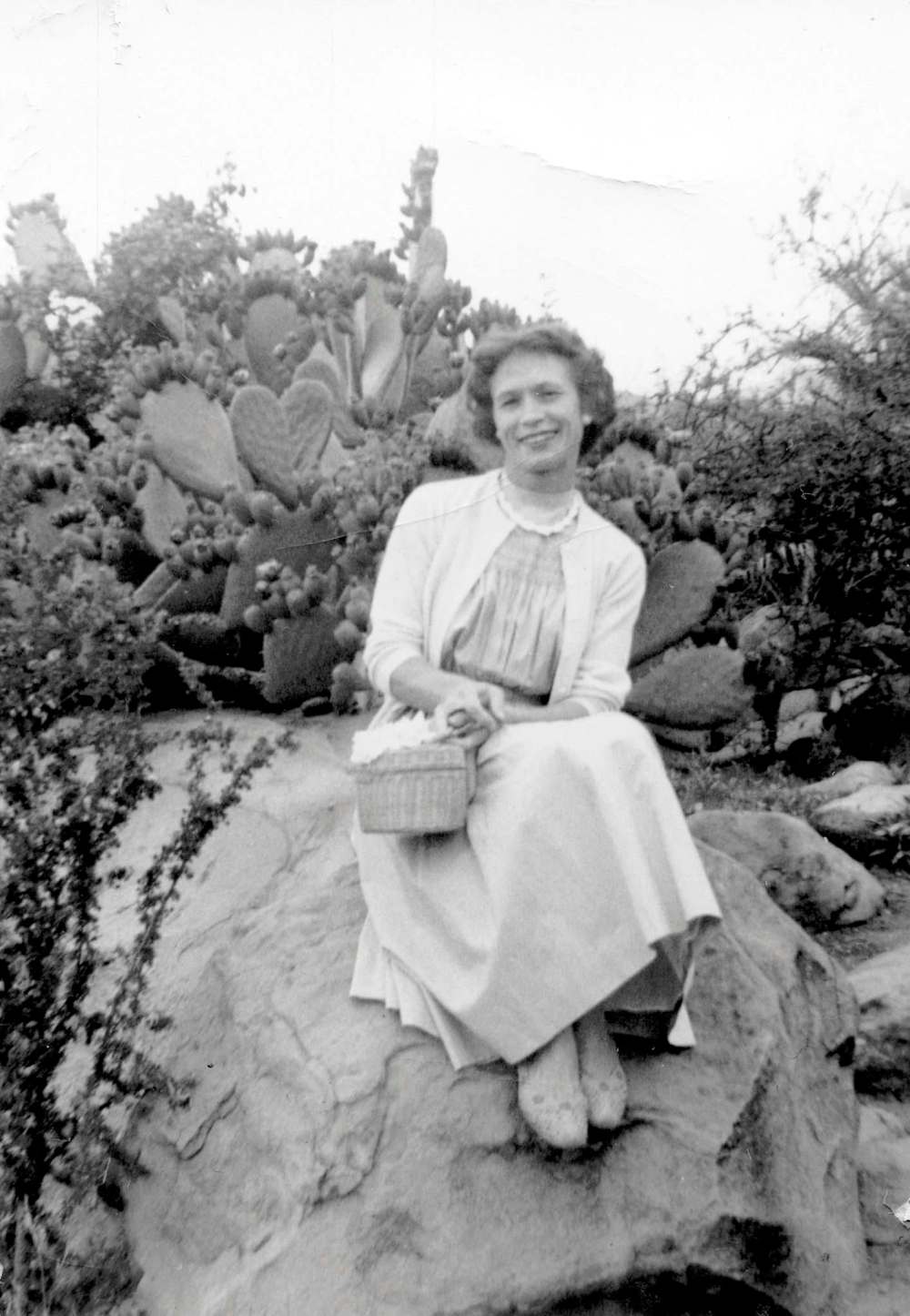 Olga Herdy in California where she lived 1953-1957.