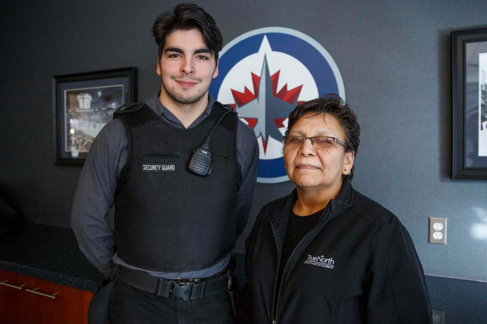 MIKE DEAL / WINNIPEG FREE PRESS FILES
Tyler Robinson (left) and Rachel Esquash (right) work for True North Sports and Entertainment.