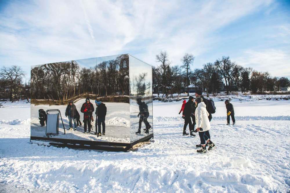 The warming huts, while providing relief from the cold, also serve as an economic generator by attracting the curious to The Forks. (The Forks photo)