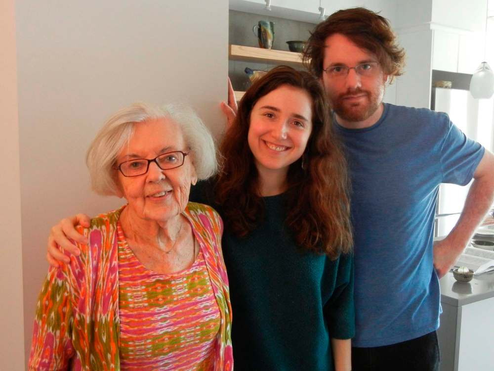 Phillips with two of her grandchildren, Nadine and Samuel Adelaar. (All photos supplied by family)