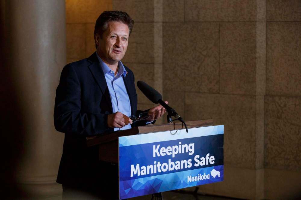 Provincial Infrastructure Minister Ron Schuler (above) announced that as of Sept. 1, commercial truck drivers would undertake mandatory training of 121.5 hours, which the Manitoba Trucking Association would like to see doubled. (Mike Deal / Winnipeg Free Press files)