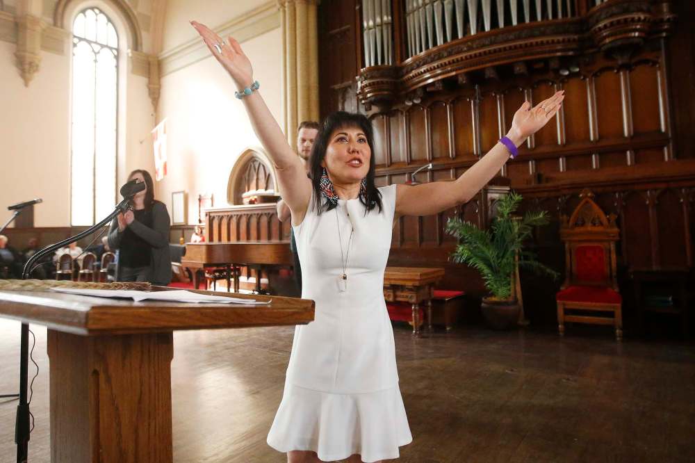 Leah Gazan signed up a record number of new voters, tripling Winnipeg Centre's NDP membership to more than 900 on nomination day. (John Woods / Winnipeg Free Press files)