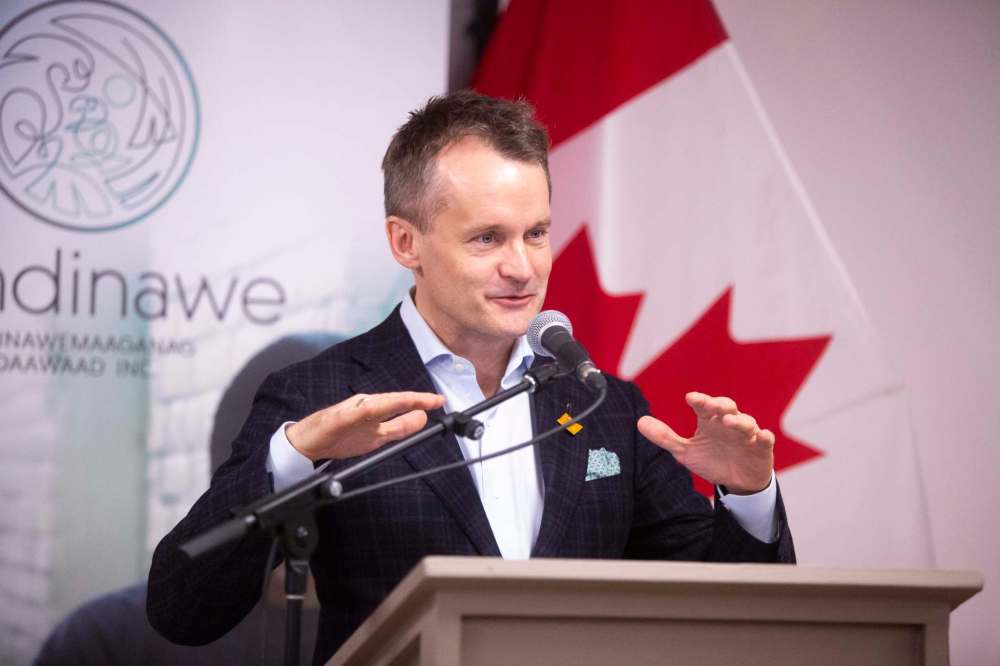 Indigenous Services Minister Seamus O'Regan didn't come right out and warn Indigenous people to reject the Liberals at their own peril, but strongly implied the party is their best bet. (Mikaela MacKenzie / Winnipeg Free Press)