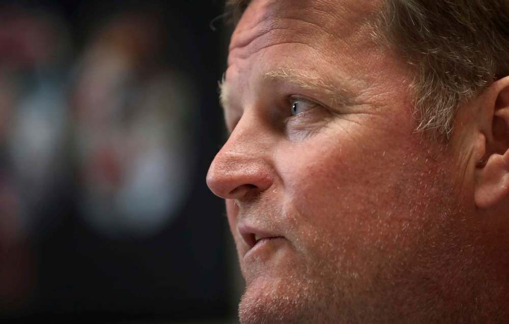 Rick Forney has to field a baseball team with a salary cap $125,000, a restriction on the number of veteran players and a minimum number of rookies. (Ruth Bonneville / Winnipeg Free Press)