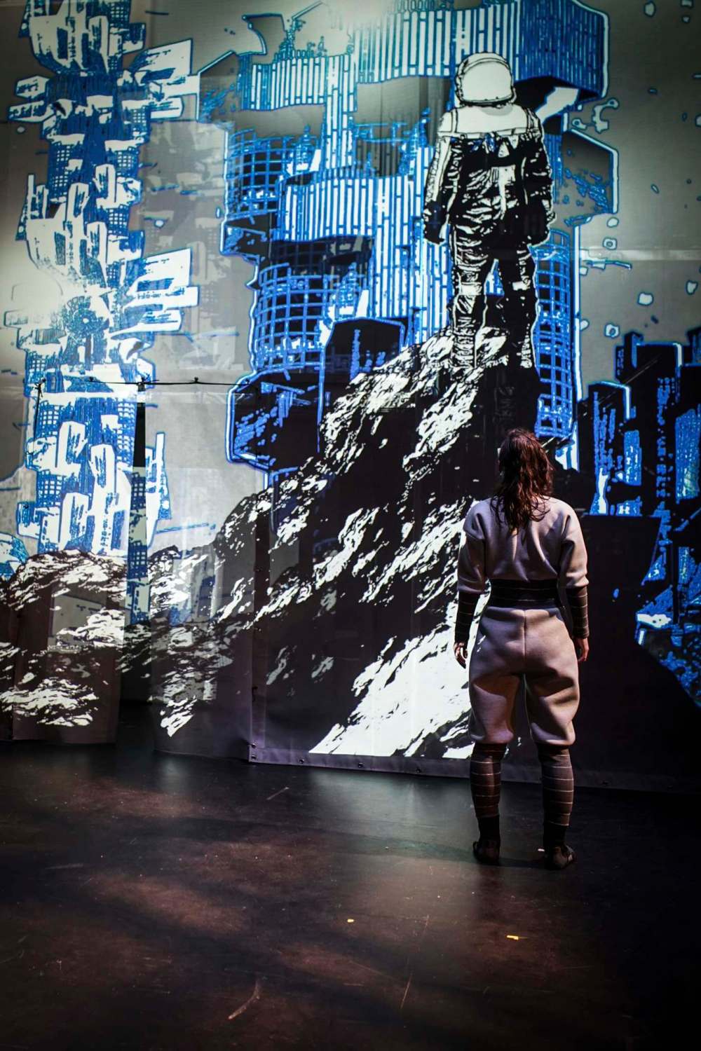 Improvements in projection technology help science fiction become a theatrical reality in Red Earth. (Kristian Jordan)