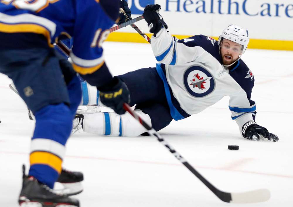 Josh Morrissey would have been a great addition for Canada, but he was still dealing with a shoulder injury that sidelined him for the final six weeks of the regular-season. (Jeff Roberson / The Associated Press files)