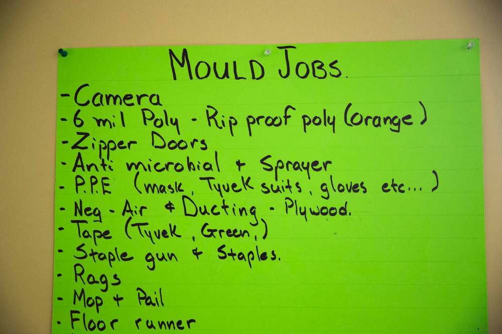 Cleaning supply notes.