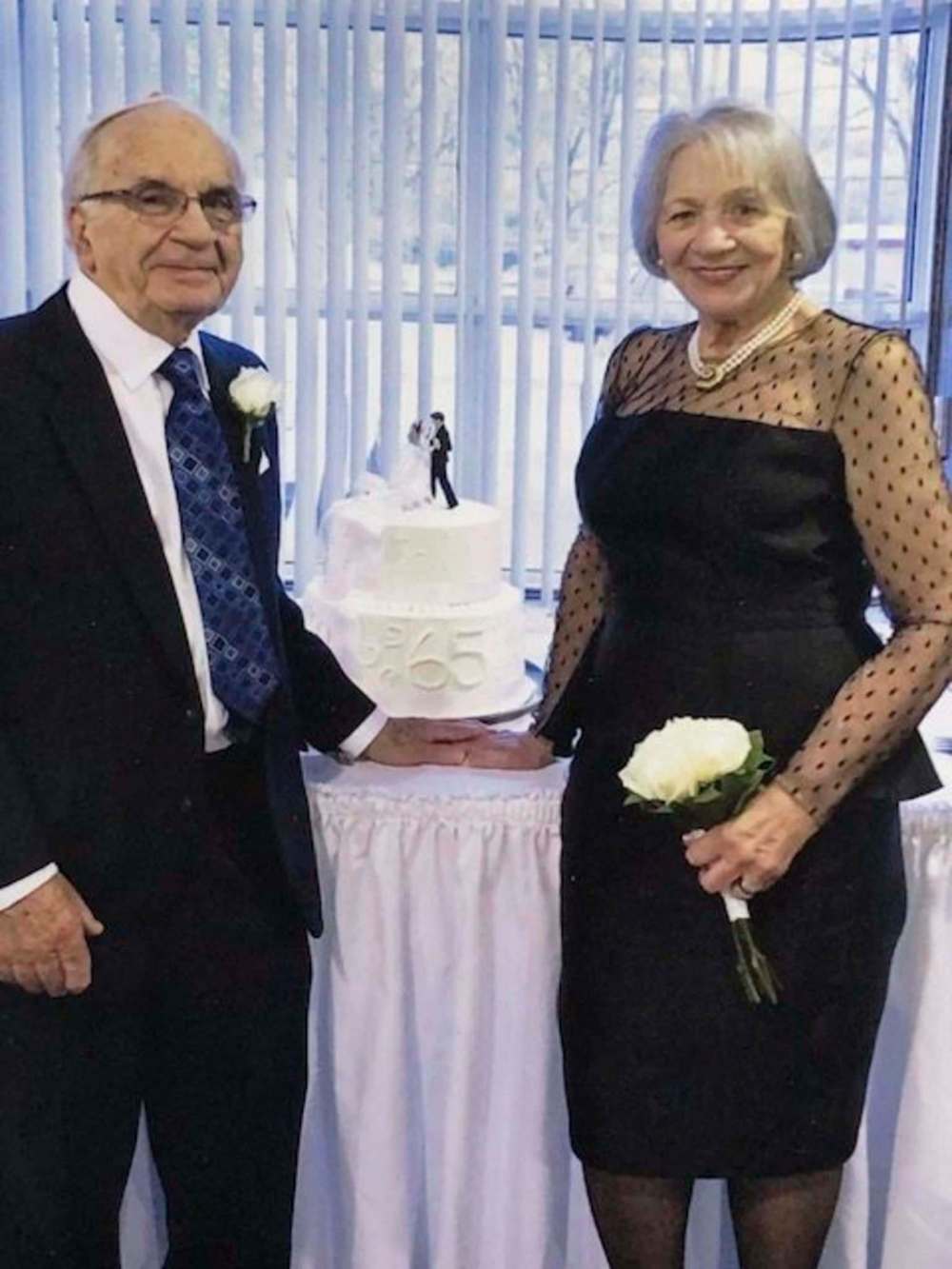 Morris and Dorys renewed their vows for their 65th wedding anniversary five years ago at the Shaarey Zedek Synagogue.
