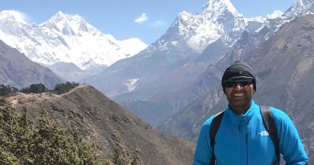 SUPPLIED
Dalip Shekhawat while climbing to the summit of the world’s highest mountain — Mount Everest.