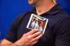 MIKAELA MACKENZIE / WINNIPEG FREE PRESS
Michael Silicz holds a picture of him and his brother, Justin Silicz, at a media briefing eariler this month.