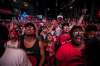 TIJANA MARTIN / THE CANADIAN PRESS
Fans celebrate from the Jurassic Park fanzone outside of Scotiabank Arena in Toronto on Friday.