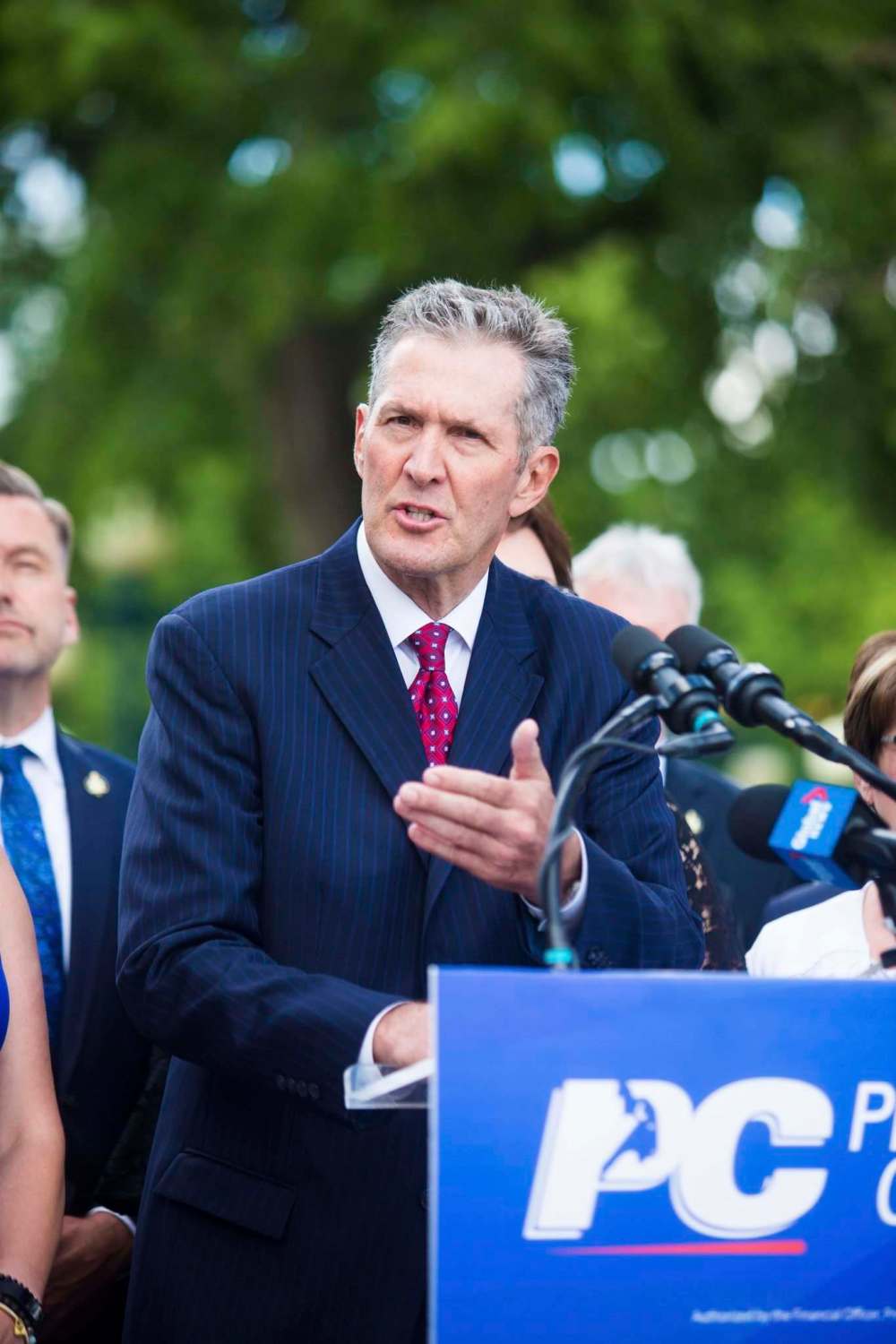 Premier Brian Pallister announces the election will be held on Sept. 10 during a news conference Wednesday. (Mikaela MacKenzie / Winnipeg Free Press files)
