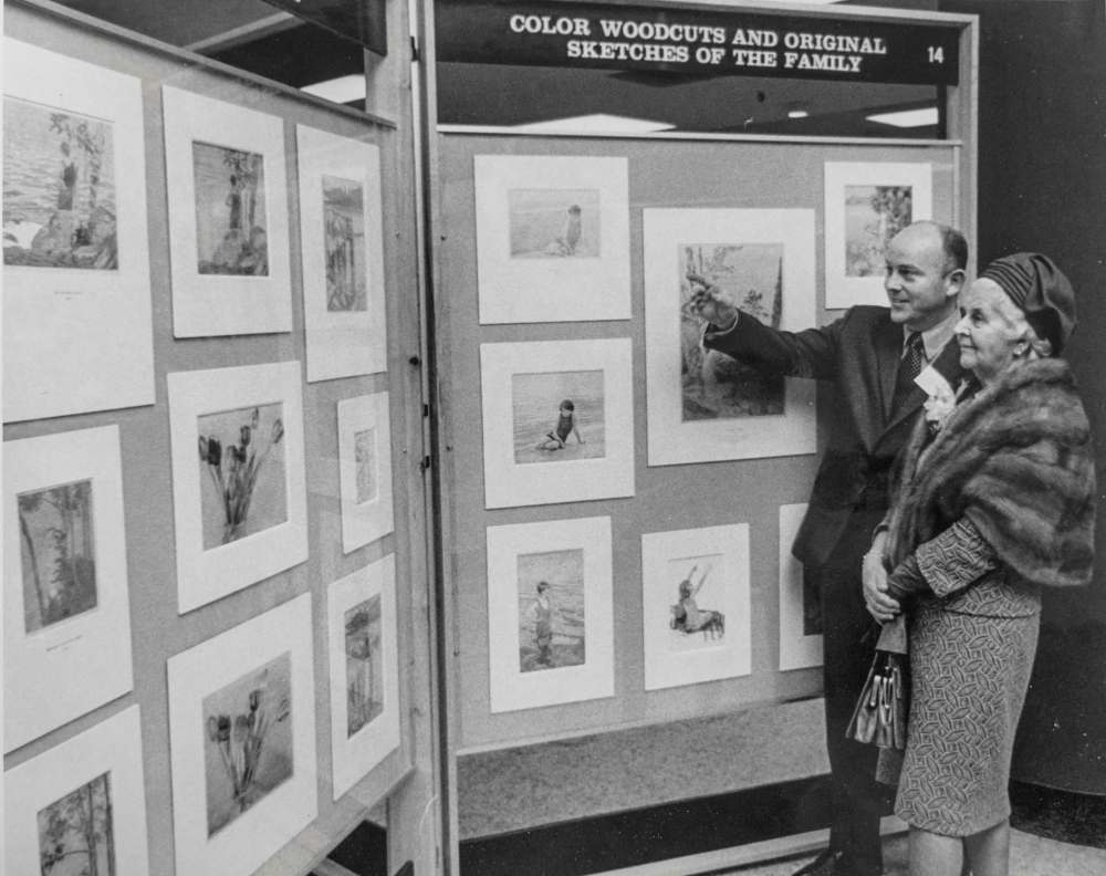 SUPPLIED
John Crabb and Gladys Phillips, wife of artist Walter J. Phillips.