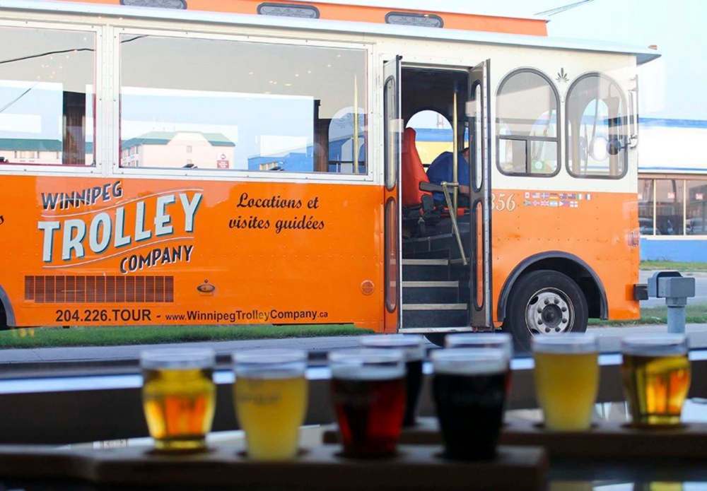 Supplied
Trolley 356 is seen outside Torque Brewing Co. on one of the Winnipeg Trolley Company's Ale Trails.