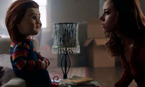 In the fun reboot of Child&rsquo;s Play, evil doll Chucky faces off against Aubrey Plaza. (Orion Pictures)