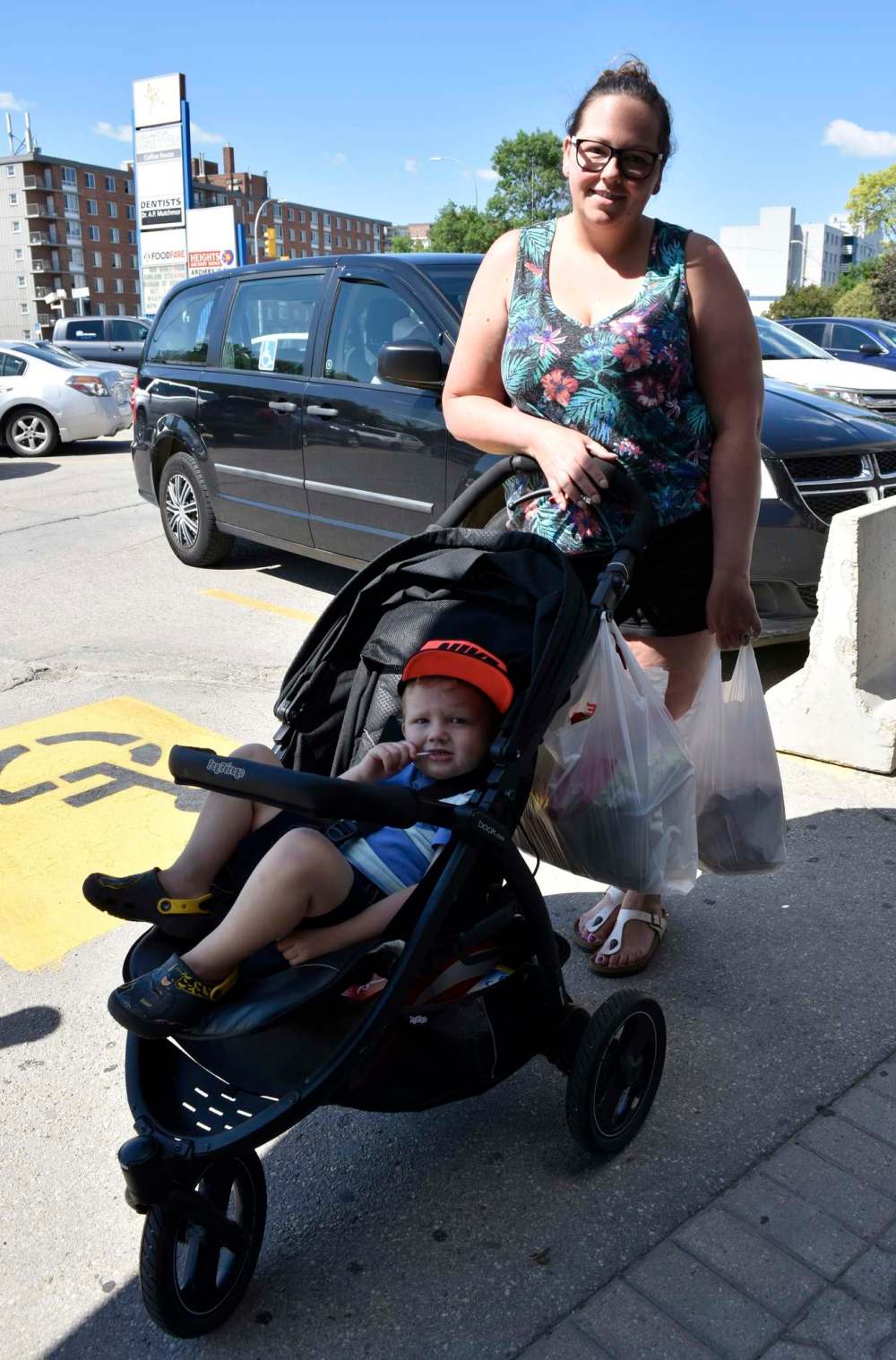 Charity Rees said she needed food because she’s having some people over for Canada Day celebrations. Tessa Vanderhart / Winnipeg Free Press