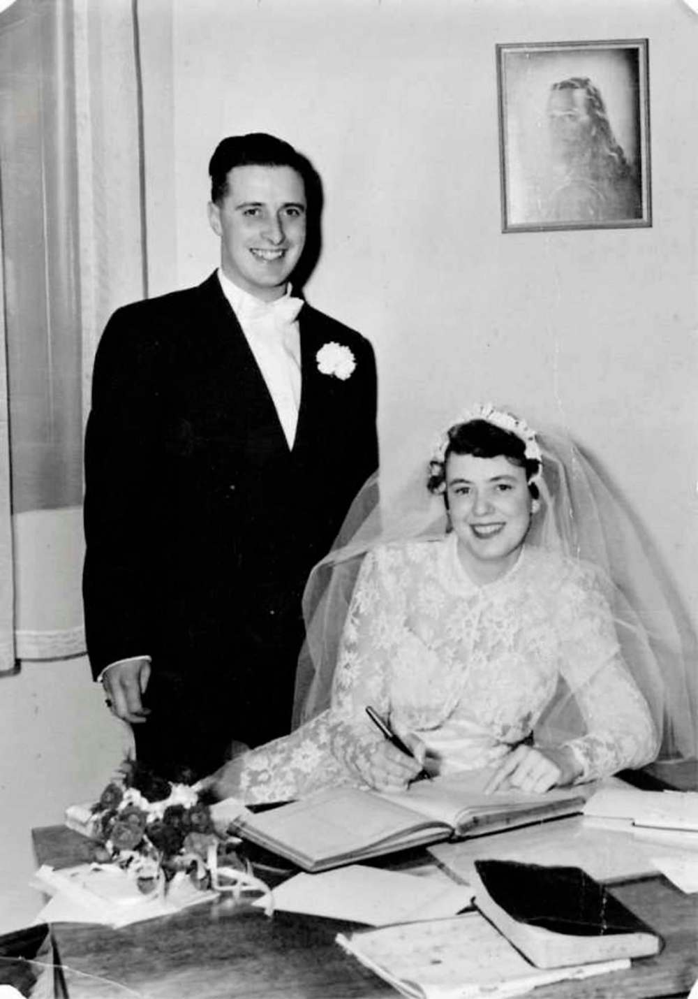 Bob and Lorraine on their wedding day.