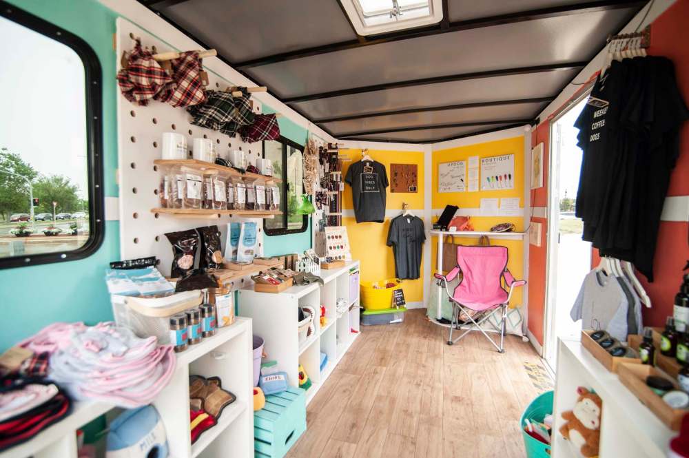 Watson spent six weeks revamping the trailer, adding such amenities as shelving, windows, laminate flooring and solar lighting. (Mike Sudoma / Winnipeg Free Press)