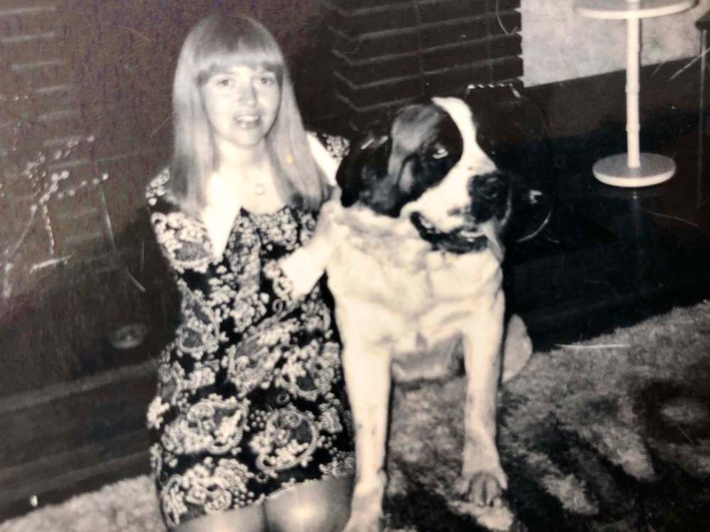 Supplied
Crawley with her dog Brandy.