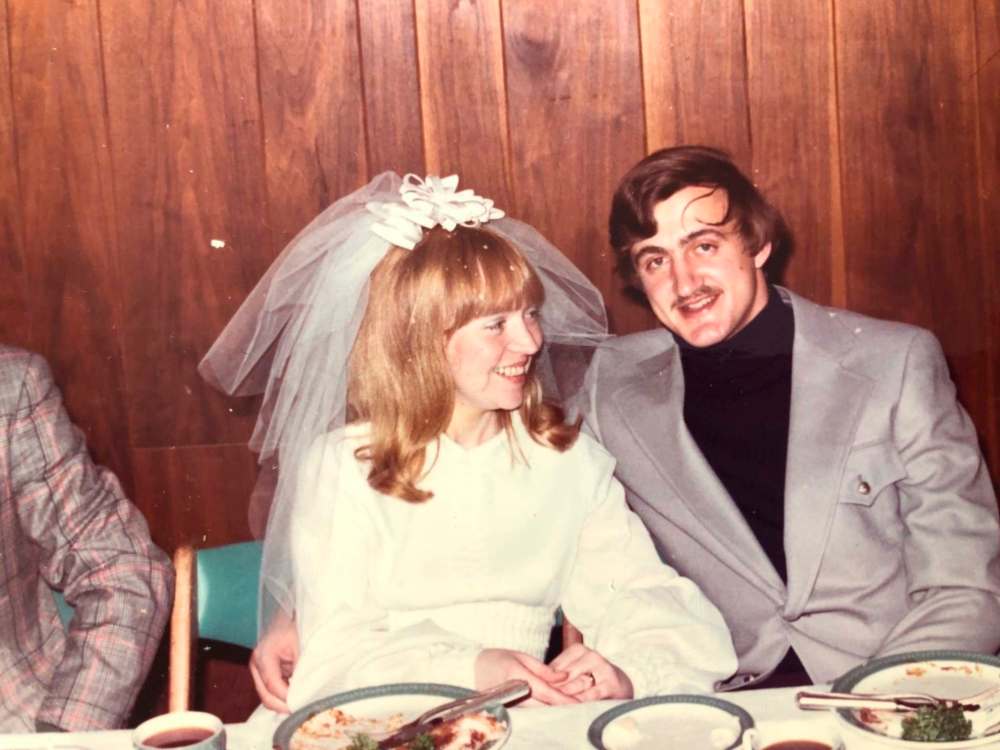 Supplied
Gwen and Harry Crawley on their wedding day.