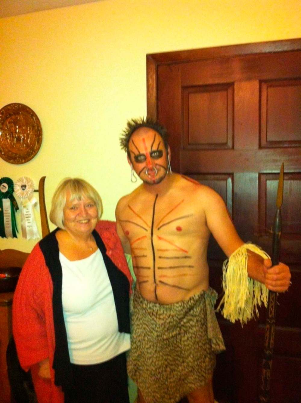 Supplied
Gwen Crawley and her son-in-law, William, on Halloween.