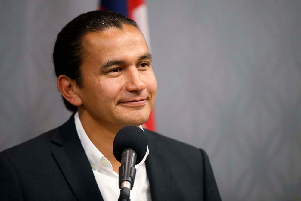 JOHN WOODS / WINNIPEG FREE PRESSWab Kinew, Manitoba NDP leader, speaks at a press conference in Winnipeg Sunday, August 25, 2019.
