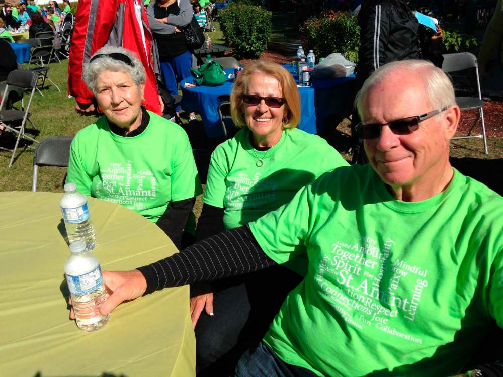 SUPPLIED
Margaret Guertin (left), Jeannine and Gilbert Robert at the Free the Spirit Festival in support of the St. Amant Foundation