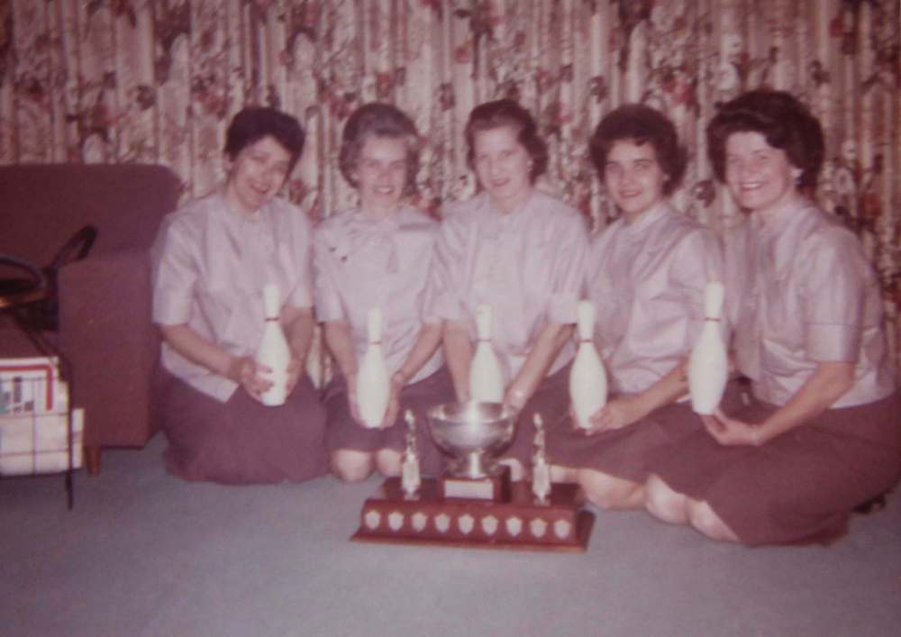 Supplied
Russell (second from left) and her teammates often competed in leagues at Coronation Bowling Centre.