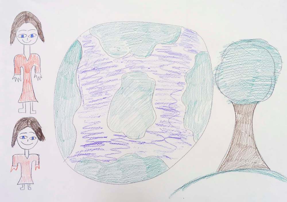 One of the concept drawings for the giant Earth sculpture. (Supplied photo)