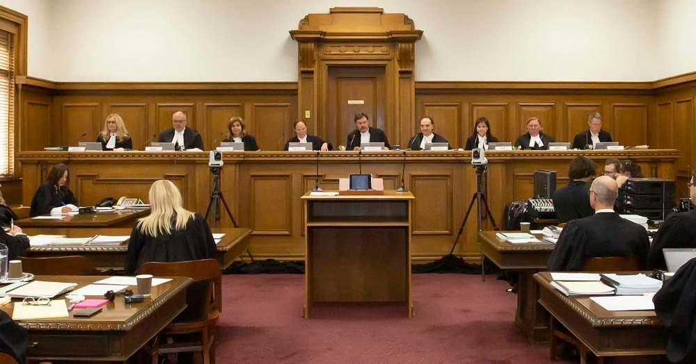 SUPPLIED
The first Supreme Court hearing in Winnipeg Wednesday morning was the first hearing the country’s highest court has ever held outside of Ottawa in its 144-year history.