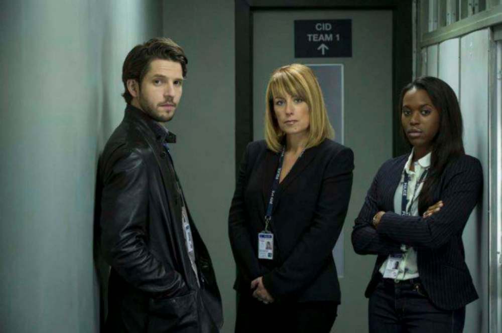 Damien Molony (from left), Fay Ripley and Clare-Hope Ashitey star in British police drama Suspects.