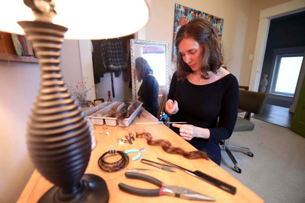 Flowers can take hours, while larger pieces can take days or weeks to complete. (Ruth Bonneville / Winnipeg Free Press)