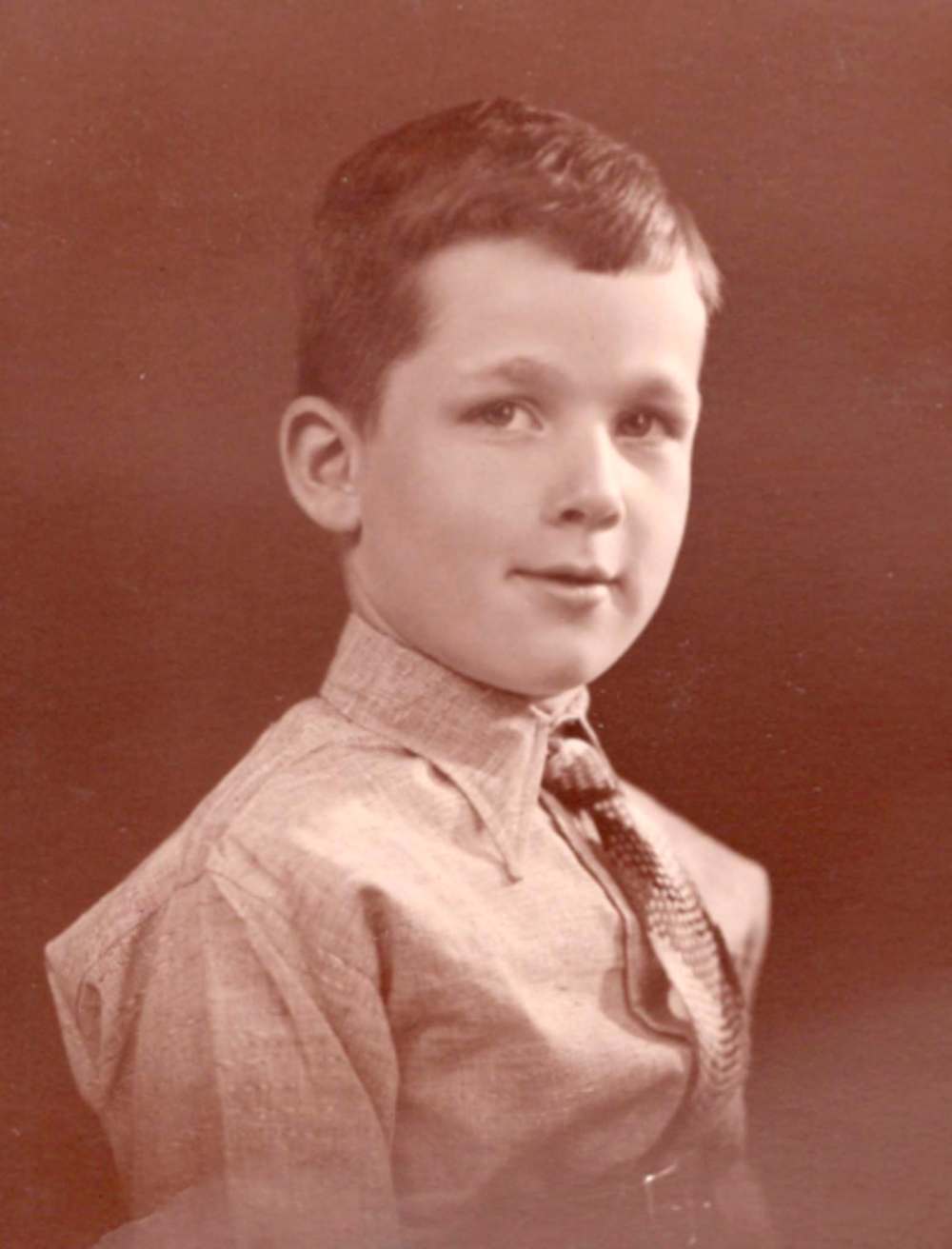Albrechtsen as a young boy in Denmark.