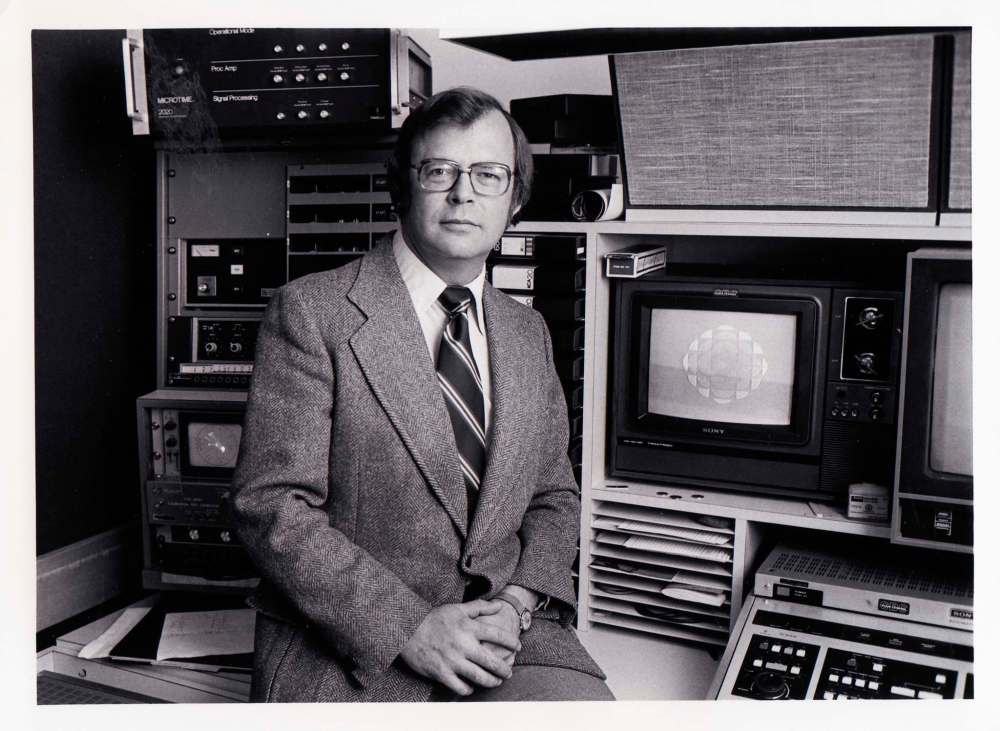 Supplied
Steve Halinda, seen here in the video editing suite at CBC Winnipeg in 1980, spent nearly two decades working in radio.