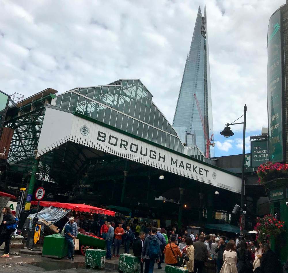 Borough Market with The Shard in background