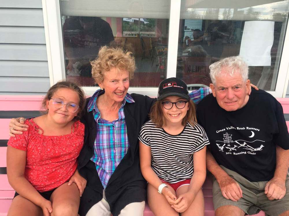 Supplied
Kentner and longtime partner Hennie Van Gerwen (far right) with her great-nieces, Leah and Faith in 2016.